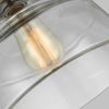 Pendellampe, Deckenlampe, Glas Nickel, D 25,4 cm Bild 3