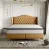 Polsterbett Doppelbett PELAGIO Stoff Whisper Amber 140x200cm inkl. Matratze Bild 2