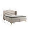 Polsterbett Doppelbett PELAGIO Stoff Whisper Amber 140x200cm inkl. Matratze Bild 3