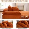 A 48-inch high reclining sofa, designed in an indoor style, with a frameless design. A more comfortable reading reclining sofa, equipped with wide armrests, no need for installation. Bild 2