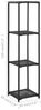 vidaXL Regal Schwarz 30 x 30 x 120 cm Poly Rattan Bild 5