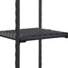 vidaXL Regal Schwarz 30 x 30 x 120 cm Poly Rattan Bild 3