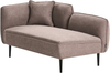Linksseitige Chaiselongue CHEVANNES Stoff Hellbraun Bild 4