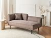 Linksseitige Chaiselongue CHEVANNES Stoff Hellbraun Bild 3