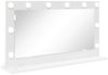 vidaXL Waschtischspiegel Weiß 80 x 45 x 18 cm Glas und furniertes Holz 868317 Bild 2
