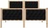vidaXL Bettrahmen Schwarz 140 x 190 cm Massives Kiefernholz 3394295 Bild 5