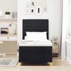 vidaXL Boxspringbett mit Matratze Schwarz 100 x 200 cm Stoff 3339520 Bild 3
