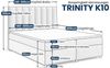 Best for Home Boxspringbett mit Bettkasten Trinity K-10 Bonellfederkern inkl. 7 cm Topper (140x200 160x200 180x200 200x200 cm), mit o. ohne Kopfteil, Flexible Liefermöglichkeiten, Handwerksqualität Bild 2