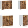 vidaXL 7-tlg. Küchenschrank-Set Kalmar Räuchereiche Holzwerkstoff 3314766 Bild 4