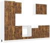 vidaXL 7-tlg. Küchenschrank-Set Kalmar Räuchereiche Holzwerkstoff 3314766 Bild 2