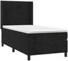 vidaXL Boxspringbett mit Matratze Schwarz 90x200 cm Samt 3132779 Bild 3