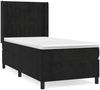vidaXL Boxspringbett mit Matratze Schwarz 90x200 cm Samt 3132779 Bild 2