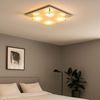 LED Deckenleuchte, Chrom Glas satiniert, H 8 cm Bild 2