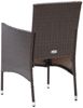vidaXL Garten-Essstühle 2 Stk. Poly Rattan Braun 318496 Bild 3