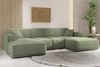 Kaiser Möbel Ecksofa Ecksofa, Eckcouch U form, SIENA stoff Poso Bild 5