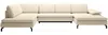 Vente-unique - ARCHIBALD Sofa Stoff Beige - B 205 cm x H 82 cm x L 347 cm Bild 2