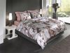 Heckett & Lane Satin Bettwäsche 135x200 Danna beige braun Blüten Rosen Lilien Bild 3