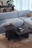 Selsey 'Qubeo' Couchtisch 42 cm, quadratisch mit Kreuzgestell, Holzoptik Esche Braun Bild 3