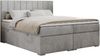 Boxspringbett mit 2 Bettkästen, Matratze und Topper, Polsterbett - ALLY - 120x200cm - Hellgrau Velours - H4 Bild 3