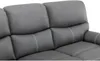 Vente-unique - CANBY Sofa Kunstleder Grau - B 90 cm x H 95 cm x L 183 cm Bild 5