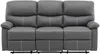 Vente-unique - CANBY Sofa Kunstleder Grau - B 90 cm x H 95 cm x L 183 cm Bild 2