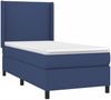 vidaXL Boxspringbett mit Matratze Blau 90x190 cm Stoff 3131239 Bild 3