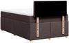 vidaXL Boxspringbett mit Matratze Dunkelbraun 120x200 cm Stoff 3288964 Bild 8