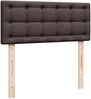 vidaXL Boxspringbett mit Matratze Dunkelbraun 120x200 cm Stoff 3288964 Bild 12