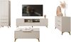 Wohnzimmer-Set Xylix I Kommode, Couchtisch, TV-Lowboard, Kleiderschrank (Farbe: Sandbeige) Bild 3