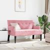 vidaXL Chesterfield Bank Rosa 112 x 65,5 x 75 cm Samt 42019289 Bild 3