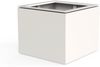 Dipott Pflanzgefäß Domus quadratisch Aluminium RAL 9016 verkehrsweiß Pflanzkübel 68x68x60 cm Bild 3