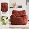 BlingBin Sitzsack Loungesessel mit Memory-Schaum-Füllung (1 St, Sessel aus Cord, ergonomischer Bodensessel mit Armlehnen), für Wohnzimmer und Schlafzimmer Bild 3