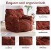 BlingBin Sitzsack Loungesessel mit Memory-Schaum-Füllung (1 St, Sessel aus Cord, ergonomischer Bodensessel mit Armlehnen), für Wohnzimmer und Schlafzimmer Bild 4