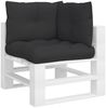 vidaXL Palettenkissen 3-tlg. Schwarz Stoff 360864 Bild 3