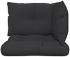 vidaXL Palettenkissen 3-tlg. Schwarz Stoff 360864 Bild 5