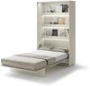 MEBLINI Schrankbett Bed Concept - BC-02 - 120x200cm Vertikal - Kaschmir mit Matratze - Wandbett mit Lattenrost - Klappbett mit Schrank - Wandklappbett - Murphy Bed - Bettschrank Bild 1