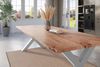 Esstisch Baumkante massiv Akazie natur 260 x 100 silber X-Gestell NICK 163999868 Bild 4