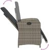 vidaXL 9-tlg. Garten-Essgruppe mit Kissen Grau Poly Rattan 3212485 Bild 5