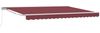 vidaXL Manuell einziehbare Markise Bordeauxrot 4,5 × 3 m 3420292 Bild 2
