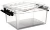 Orthex Stapelbox 6x stapelbare Box Smart Store Classic 31 transparent Deckel & Verschlu (6 St) Bild 3