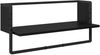 vidaXL Wandregal-Set 6 pcs Schwarz Eichen-Optik 100 x 25 x 30 cm 882849 Bild 5