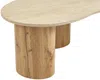 Vente-unique - ALOZYA Couchtisch Holz, Platte BeigeBeige - B 60 cm x H 45 cm x L 120 cm Bild 4