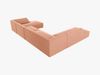 Micadoni Panorama-Ecksofa Ruby 7-Sitzer Links Samt Salvador Rosa Bild 4