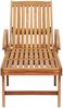 vidaXL Sonnenliege mit Tisch und Auflage Massivholz Teak 3063023 Bild 4