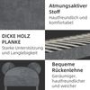 Polsterbett mit Stauraum & Cartoon-Kopfteil, 90x200 cm, Grau, ohne Matratze Bild 4