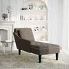 vidaXL Chaiselongue mit Kissen & Rechter Armlehne Grau Kunstleder 4009858 Bild 2