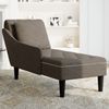vidaXL Chaiselongue mit Kissen & Rechter Armlehne Grau Kunstleder 4009858 Bild 3