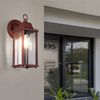 LED Wandleuchte, Laternen Design, rostfarben, H 29 cm, OLONA Bild 3