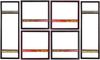 Wandregal-Set 6-teilig Riverboat 135 x 25 x 75 cm Bild 3