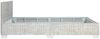 vidaXL Bettgestell Grau Natur Rattan 160 x 200 cm 283092 Bild 4